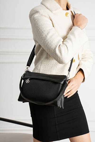 UMUT BAGS Kadın Ayarlanabilir Çapraz Askılı 7 Bölmeli Deri Omuz Ve Çapraz Çanta