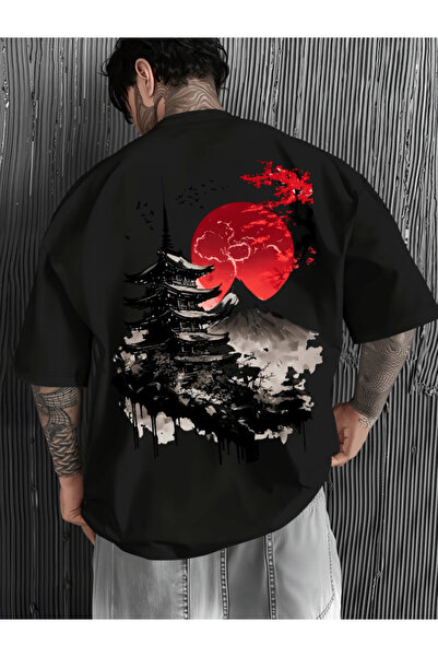 gencerco Japon Desen Baskılı Premium Oversize T-shirt