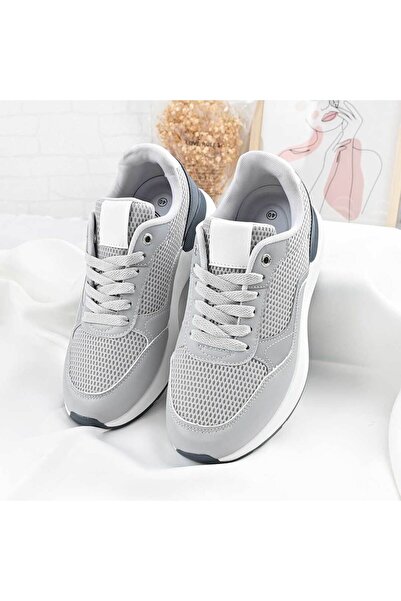 Tmall Pantofi sport bărbătești, cu inserții de plasă, B4054, gri