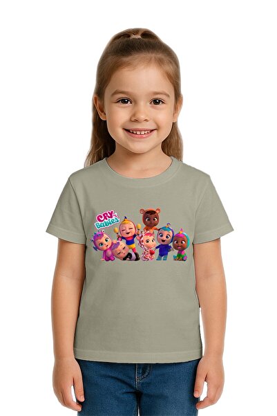 SEDİRLİ Tricou unisex Cry Babies cu imprimeu pentru copii, bumbac bucăți, bum...