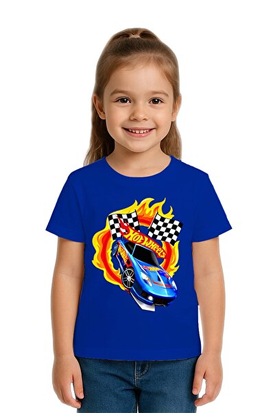 SEDİRLİ Унисекс детска тениска с принт Hot Wheels от памучен джърси