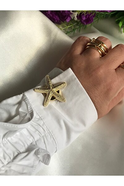 Livza Accessory 14 K Alın Kaplama Deniz Yıldızı Kol düğmeleri