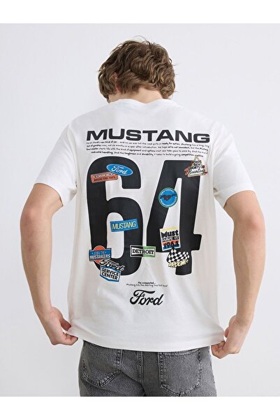 LC Waikiki Crew Neck Ford Printed Men's T-Shirt