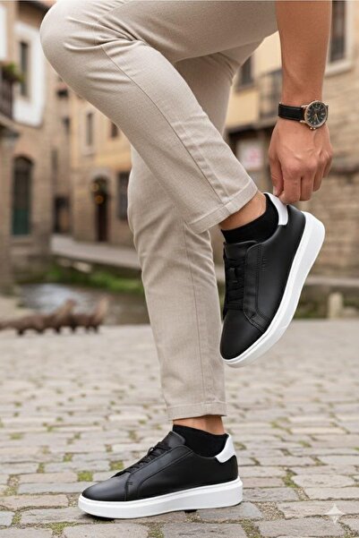 GÜLERSHOES Garantili Cilt Lastikli Ortopedi Genç DüzTaban Erkek Spor Ayakkabı...