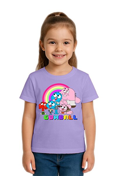 SEDİRLİ Tricou unisex pentru copii Gumball cu imprimeu bumbac moale țesături ...