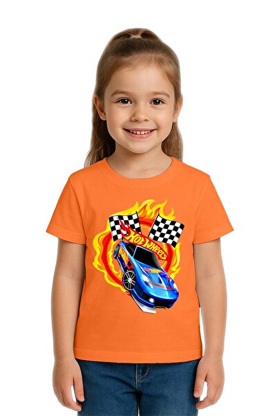 SEDİRLİ Tricou unisex Hot Wheels cu imprimeu pentru copii, bumbac bucăți, bum...