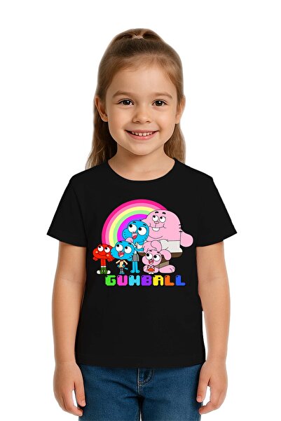 SEDİRLİ Tricou unisex pentru copii Gumball cu imprimeu bumbac moale țesături ...