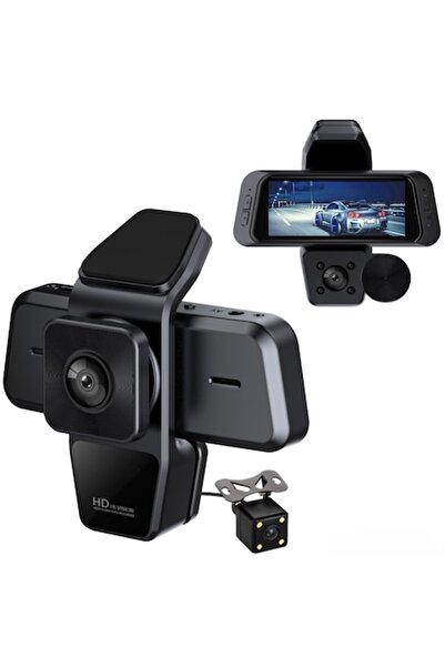 OEM Car Camera DVR-S3, 3 Lenses -1080P/720P Interior/Rear, Integrated Wi-Fi, ...
