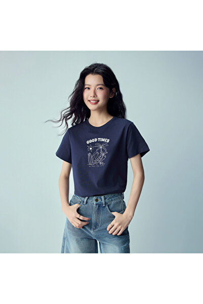 Giordano Women’s Cotton Holiday Graphic T-Shirt | Online Exclusive