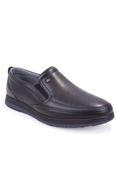 DAGOSTER DMA08-042 Pantofi negri ortopedic Casual pentru bărbați piele