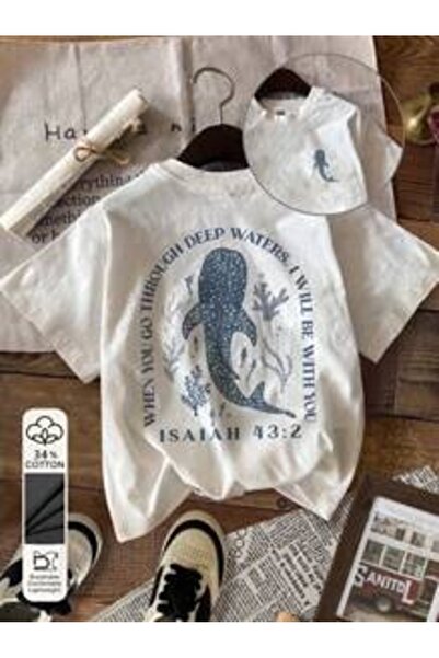 gencerco Μπλουζάκι Balina με τύπωμα Premium oversized