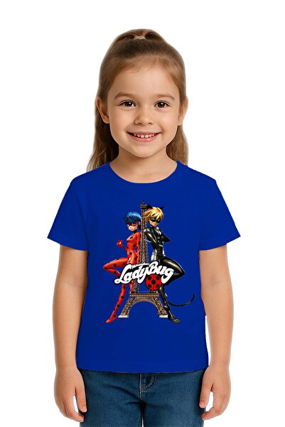 SEDİRLİ Унисекс детска тениска с принт на калинка, памучен джърси плат