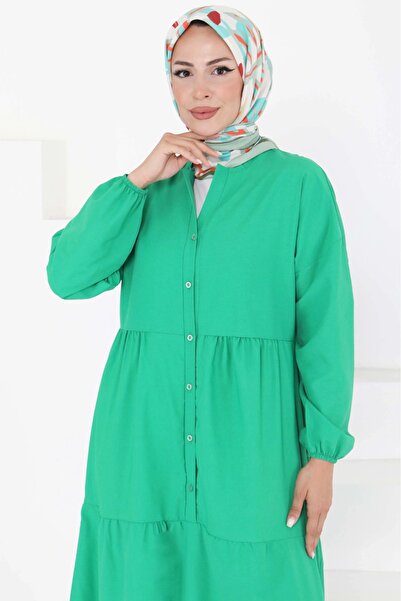 DAS KLEID Drawstring Detailed Dress