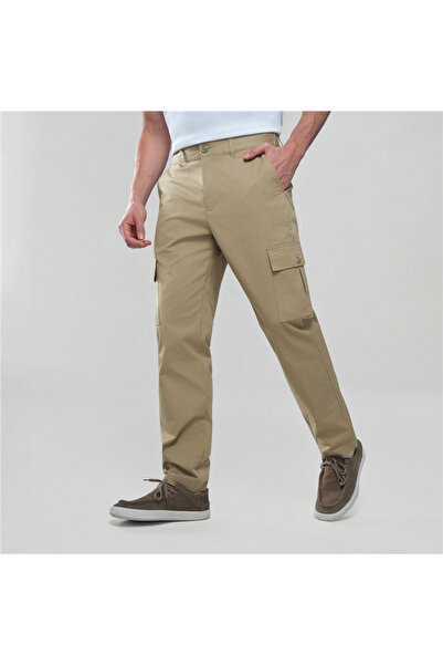 Giordano Men’s Relaxed Stretch Twill Cargo Khakis
