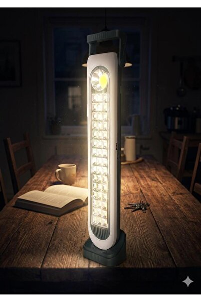 abnturk 45 led ile Şarjlı Işıldak . Kaymaz Tabanlı ve Ergonomik Tutma Kollu v...