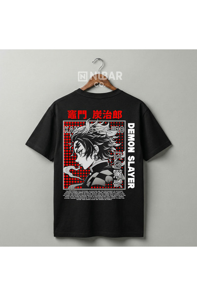 Grafftee Clothing تي شيرت Demon Slayer Anime مطبوع بشخصيات عالي الجودة مكون م...
