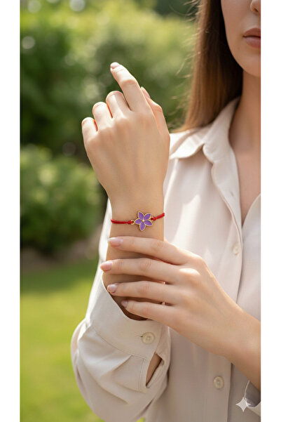 DAYZEN JEWELRY Marteniçka 2li Bileklik Set Çiçek Detaylı Şans Bilekliği