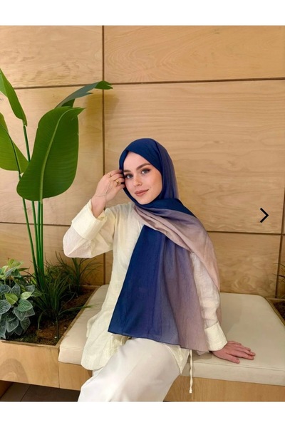 lune DEGRADE ŞAL LACİVERT