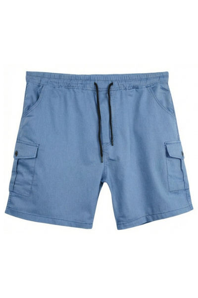 marufshop Men's Large Size K Cargo Pocket I Denim Shorts Suitable for 118-176...