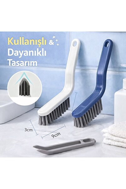 poswicon Grout Cleaning Brush with Tweezers – Multi-Purpose for Tiles, Bathro...