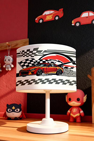 EVPANYA Speed Passion Patterned Children's Room Lampshade