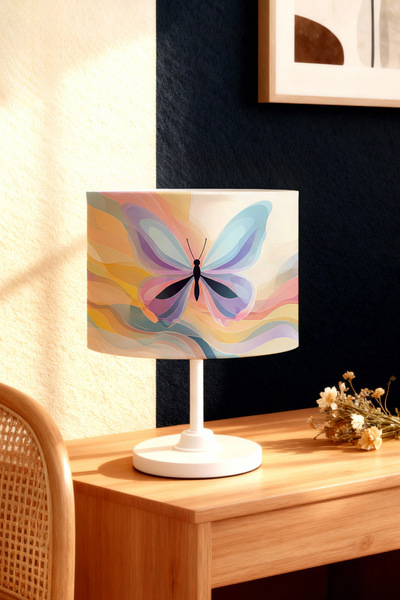EVPANYA Elegant Butterfly Patterned Children's Room Lampshade