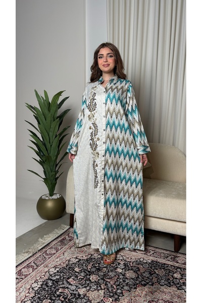 KASHKHA "Fayrouz Elegant Jalabiya" (Fayrouz Linen Collection)