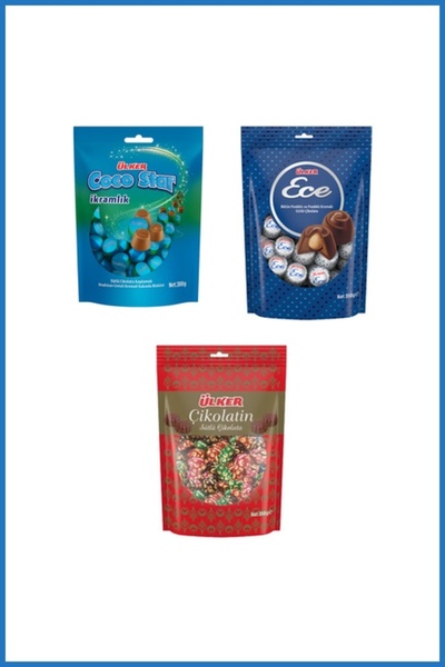 Ülker ECE - ÇİKOLATİN - COCO STAR - İkramlık Özel Set - 1'er Adet