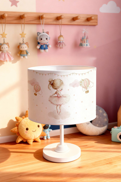 EVPANYA Ballerina in the Clouds Patterned Children's Room Lampshade