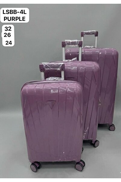 Generic 3-Piece Hardside Lightweight PP Luggage Set with 360° Spinner Wheels