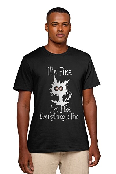 Texclusive It's Fine I'M Fine Everything Is Fine Tshirt Fun Funny Spirited Ca...