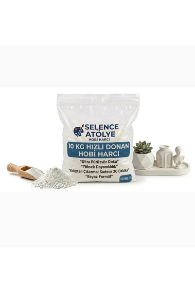 selens party SELENCE ATÖLYE 10 KG HIZLI DONAN DÖKÜM HARCI TAŞ TOZU