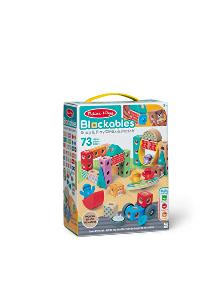 Fayola MELISSA AND DOUG SET DE CONSTRUCȚIE DIN LEMN ORAȘ