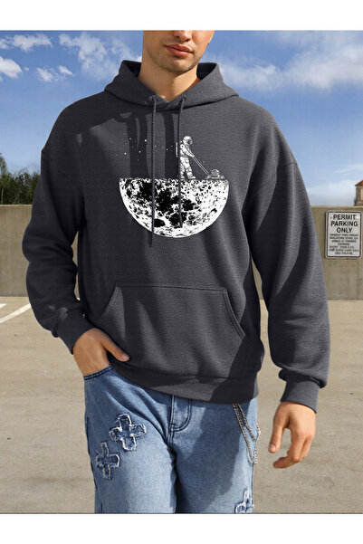 Tarzsokak سويت شيرت بقلنسوة للرجال من نوع Astronauts Cleaning Up The Planet م...