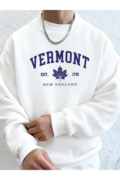 Tarzsokak فيرمونت نيو إنجلاند إست 1791 مطبوع بغطاء رأس لار بدلة رياضية ناعمة ...