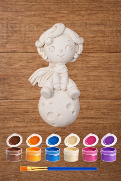 by burcu doğan Küçük Prens Boyama Objesi XL +Akrilik Boya Ve Fırça Seti Çocuk...