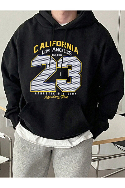 Tarzsokak كاليفورنيا أثليتيك ديفيزيون رقم 23 مطبوع هودي للرجال سترات رياضية ن...