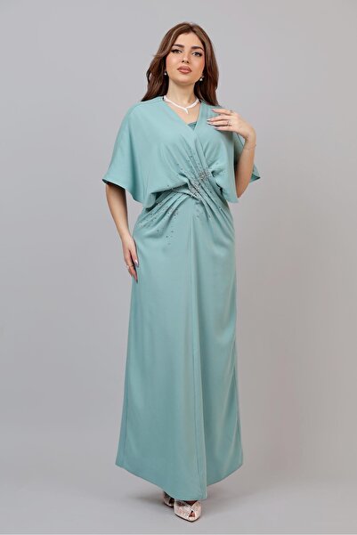 Opera Fashion Elegant dress with crystal embellishments at the waist