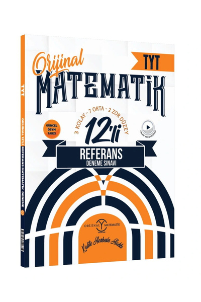 Orijinal Yayınları Orijinal Tyt Matematik 12’li Referans Deneme 3 Kolay 7 Ort...