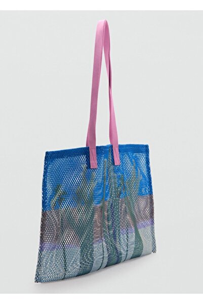Mango Teen Desenli tote çanta