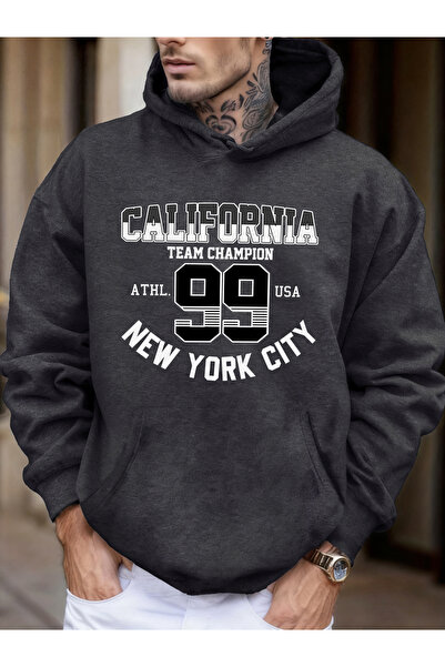 Tarzsokak كاليفورنيا نيويورك سيتي رقم 99 مطبوع سوفت ألتيم بجيوب بغطاء رأس توب...