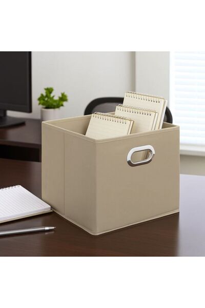 JACQUELINE Beige Storage Box 20 x 20 x 20 cm