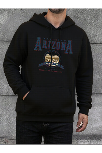 Tarzsokak قمصان أريزونا الرائعة المطبوعة للرجال بغطاء رأس مقاس كبير صوف الفلي...