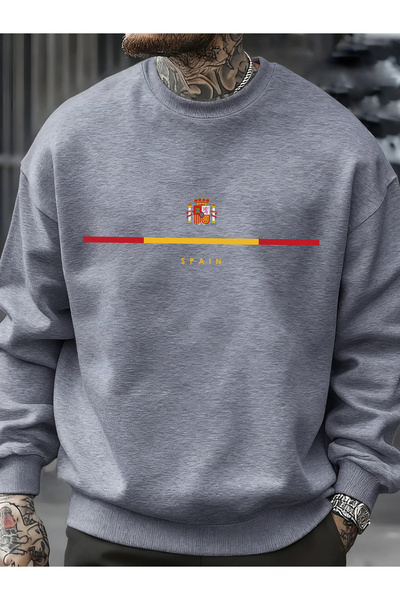 Tarzsokak تي شيرت بتصميم الشعار الوطني لإسبانيا تي شيرت هيب هوب P صوف الفليس ...