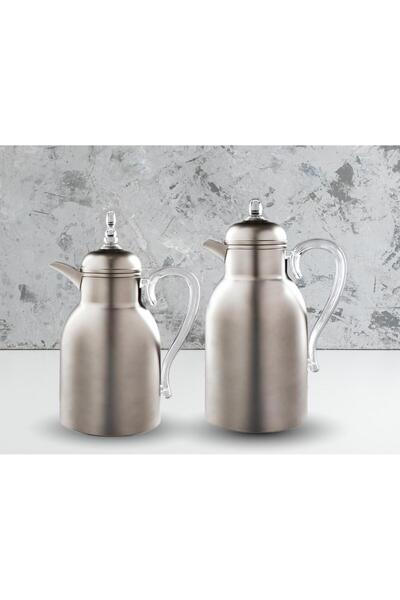 TOHFAT-AL MAIDAH Rim Thermos Set, Luxury, 18-Hour Heat Preservation, Tea Capa...