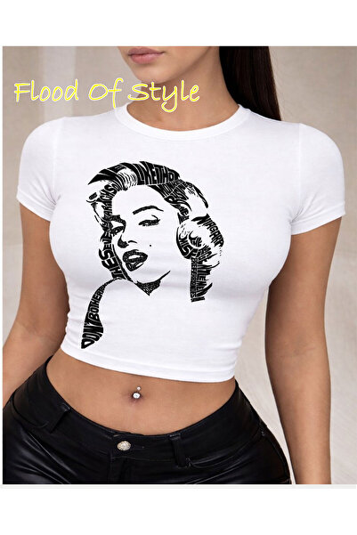 Flood Of Style Λευκό μπλουζάκι Babby για κορίτσια Ειδικό σχέδιο