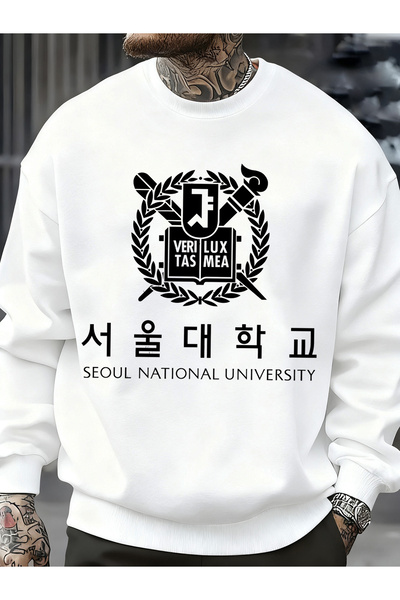 Tarzsokak سترة رجالية بنمط جامعة سول الوطنية صوف الفليس ملابس خريفية أنيقة لل...