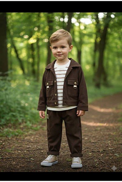 Dastini Brown Color Velvet Sets