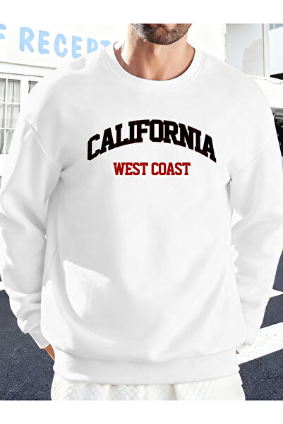 Tarzsokak كاليفورنيا ويست كوست مطبوع سترة خريفية للزوجين رياضية صوف الفليس سو...