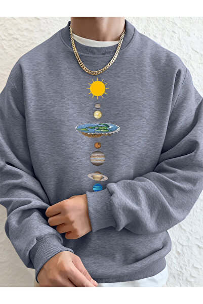 Tarzsokak تي شيرت رجالي مطبوع عليه Universe Planetary Winter صوف الفليس Warm ...